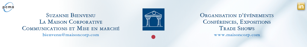 Suzanne Bienvenu, Maison Corporative, Communications et Mise en marché, Événements, Expositions, Trade Shows
